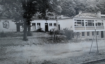 Schwarz-weiß Foto des Geländes der Einrichtung Don Bosco Trier